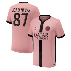 Paris Saint-Germain Joao Neves #87 Alternativní Dres 2024-25 Krátký Rukáv